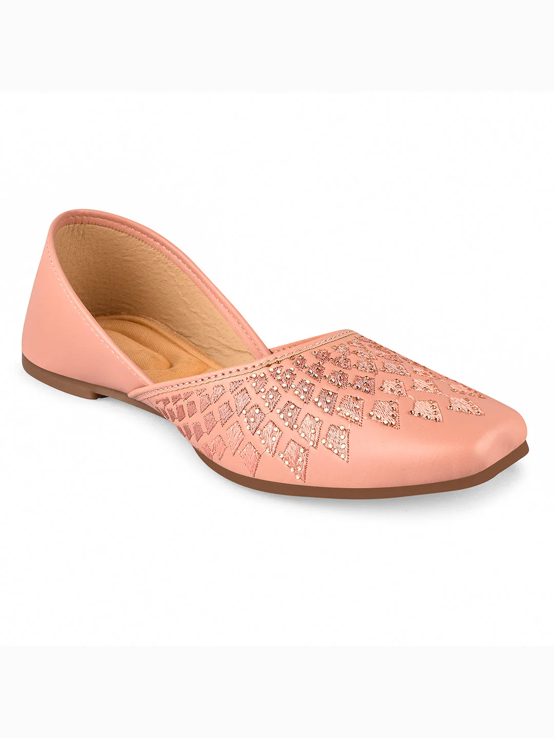Women Embellished Slip-On Flat jutti - Image 12