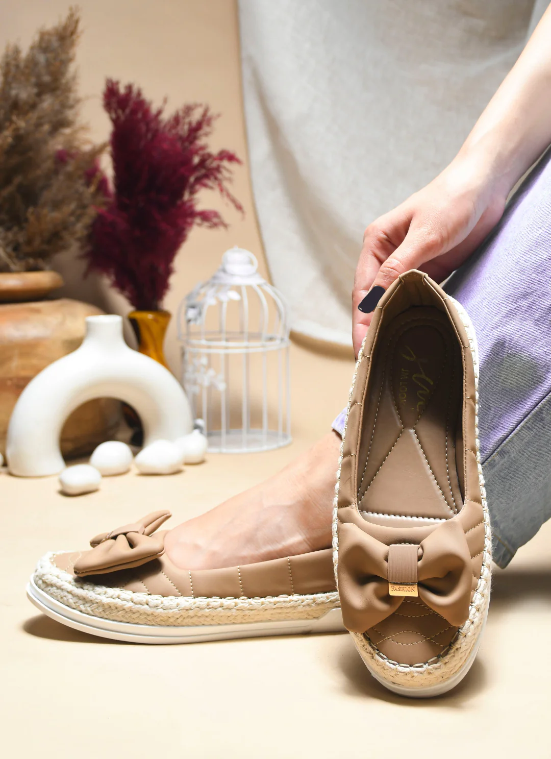 JM Looks Espadrille Bow Loafers - Image 5
