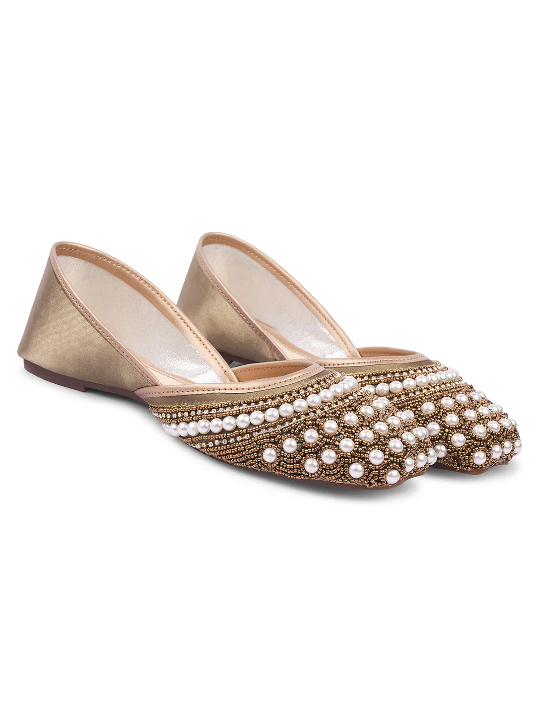 Women Ethnic Embellished Square Toe Jutti - Image 23