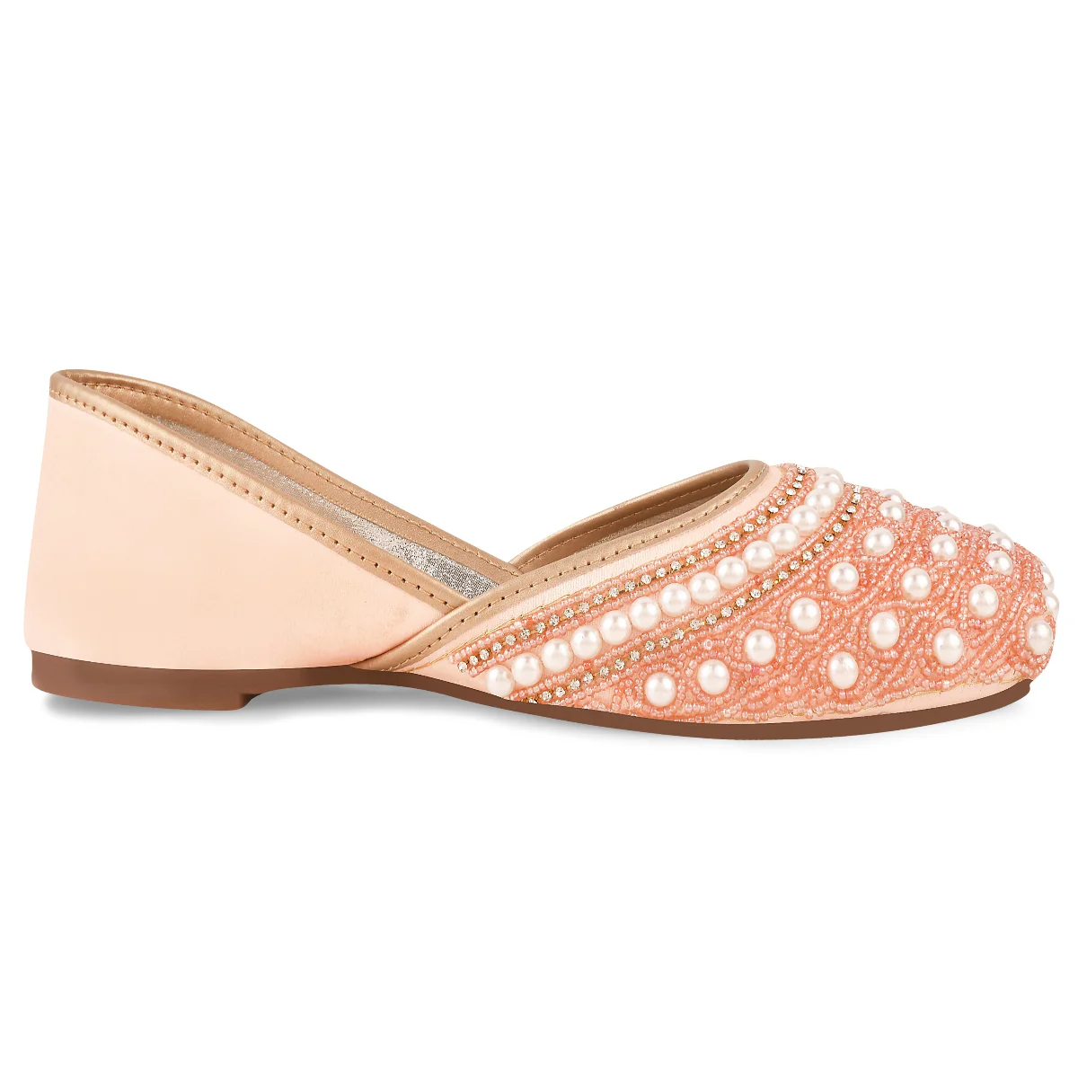 Women Ethnic Embellished Square Toe Jutti - Image 7