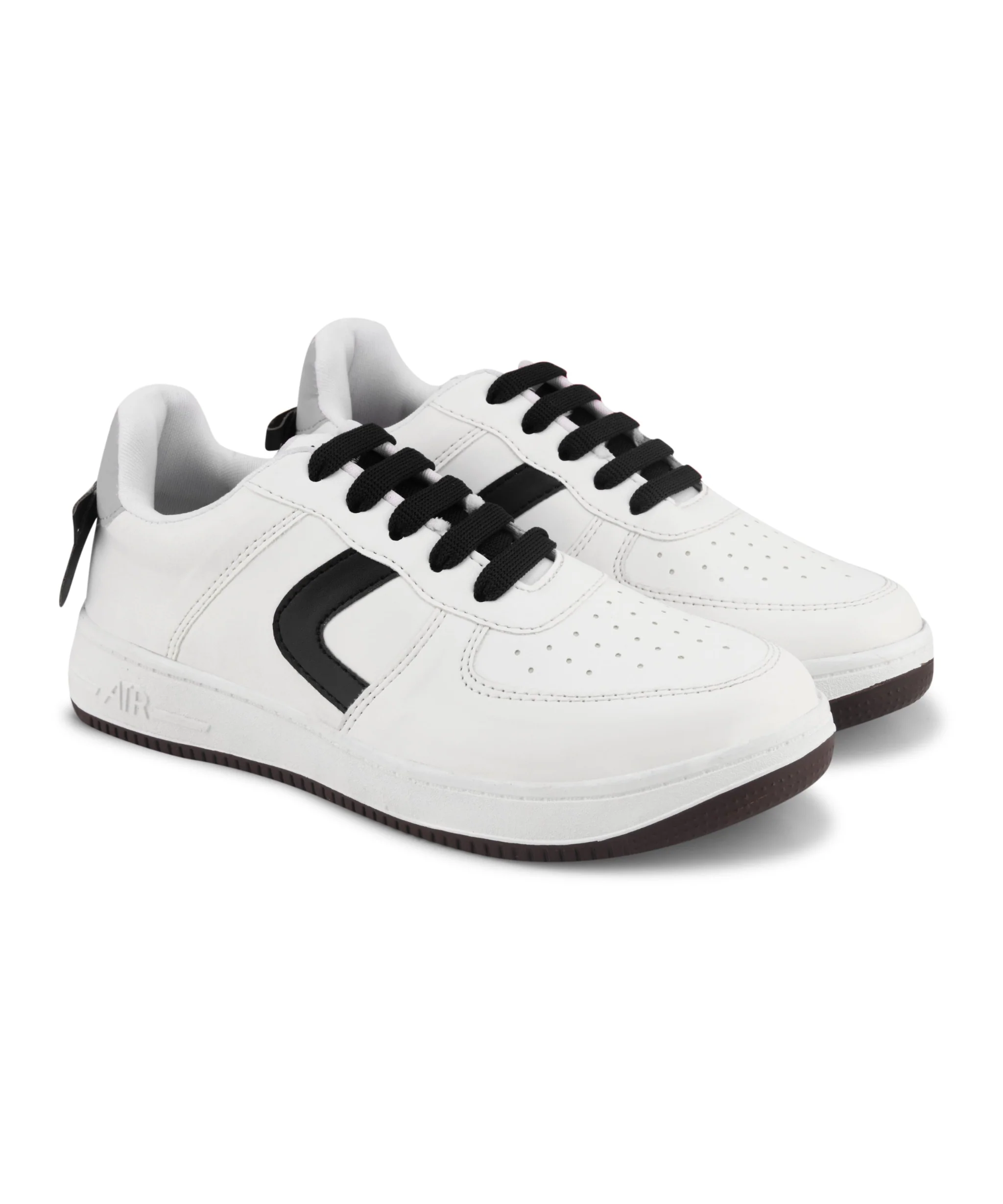 Women's Low Top Lace-Up Bow Casual Sneakers with Perforated Detailing - Image 6