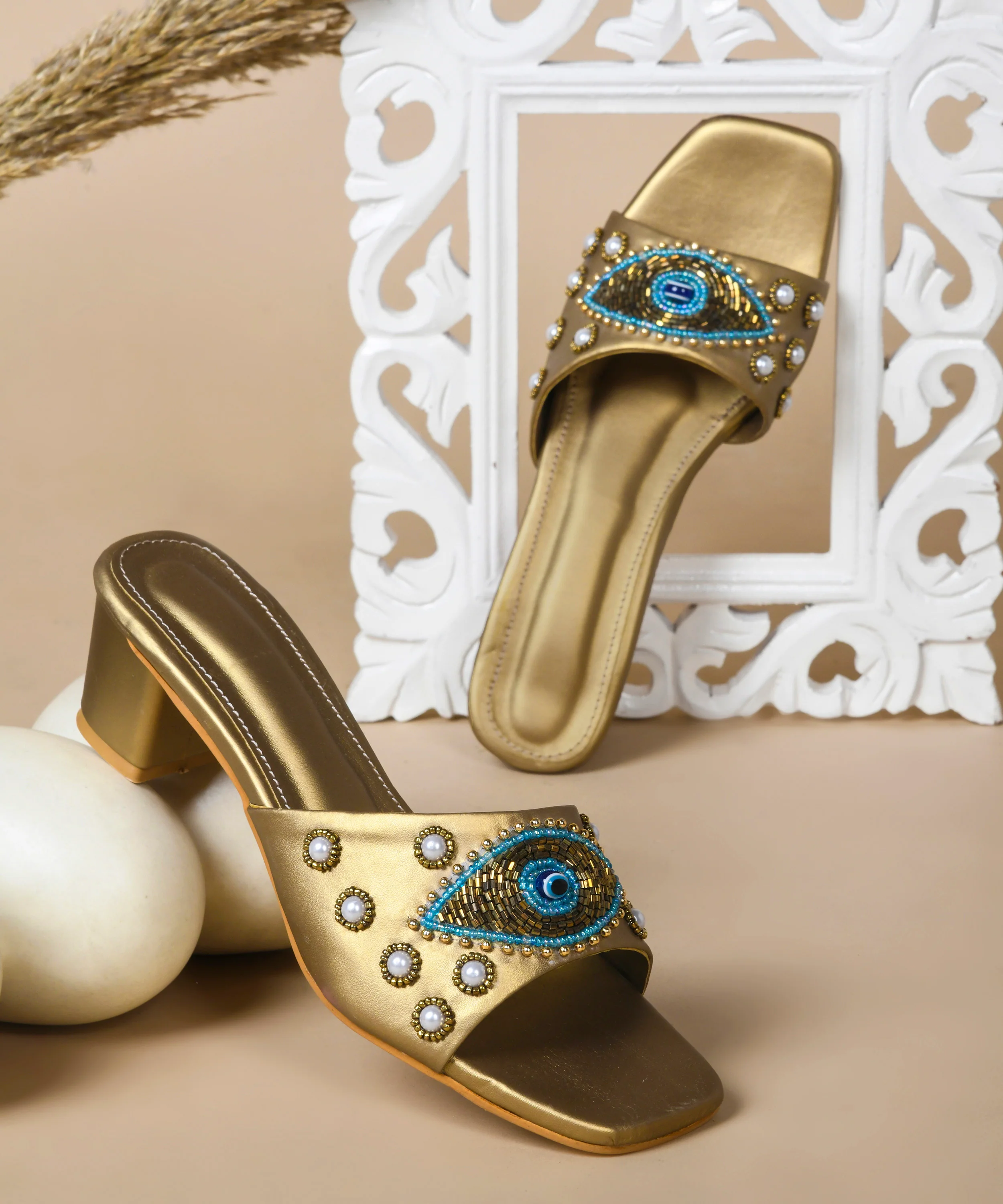 Evil Eye Luxe Embellished Heels - Image 7