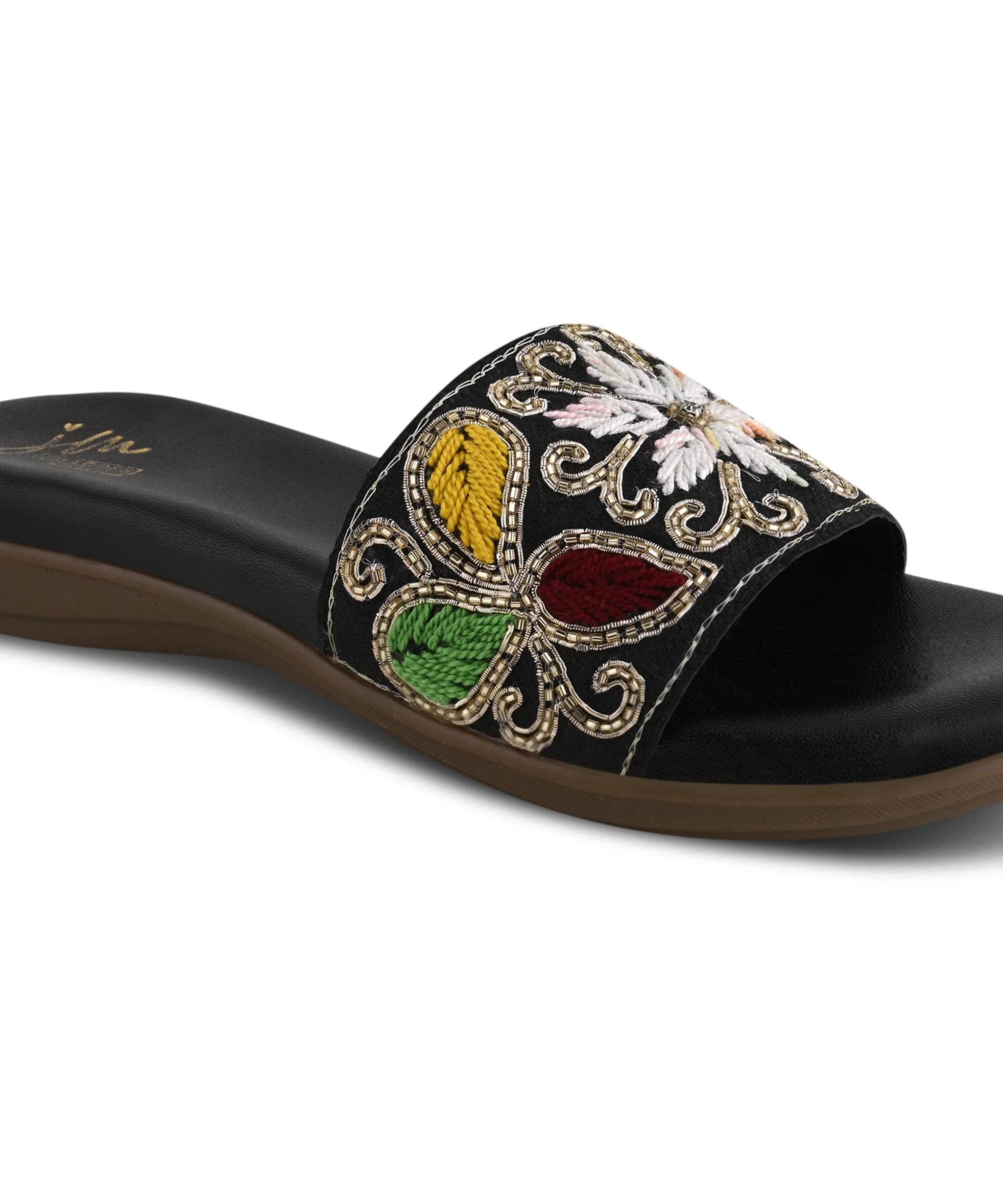 Festive Wear Handmade Embroidered Flats - Image 12