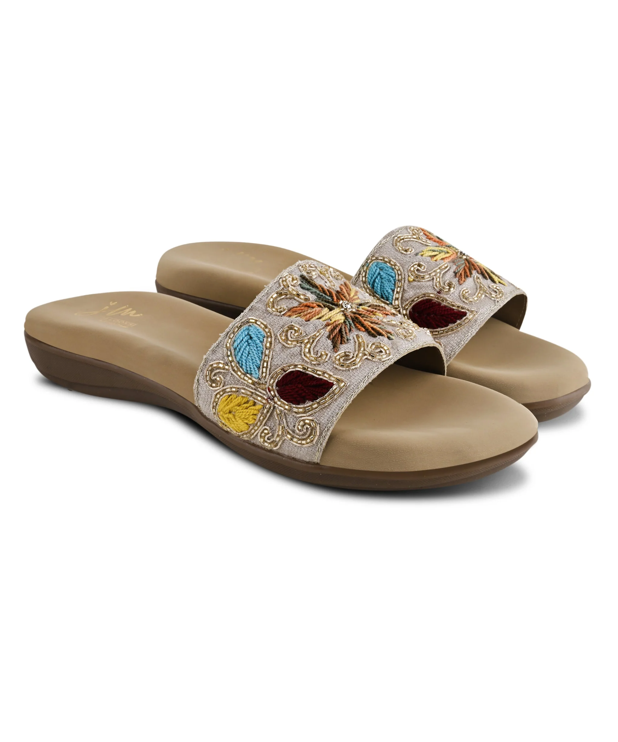 Festive Wear Handmade Embroidered Flats - Image 6