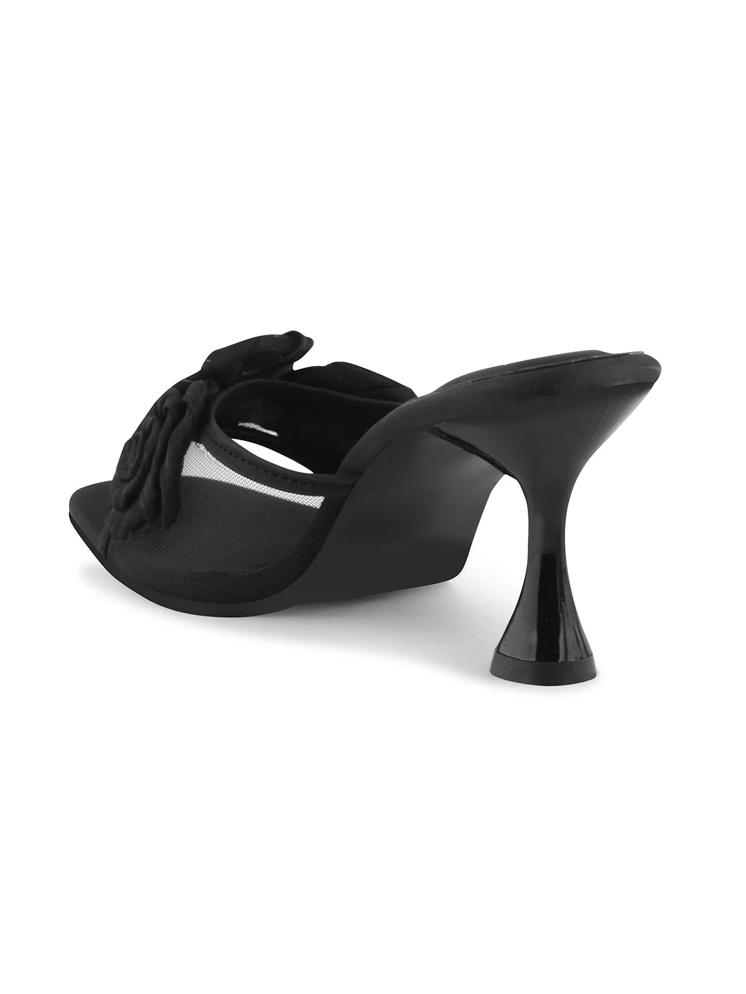 JM Looks Floral Heeled Mules - Image 9