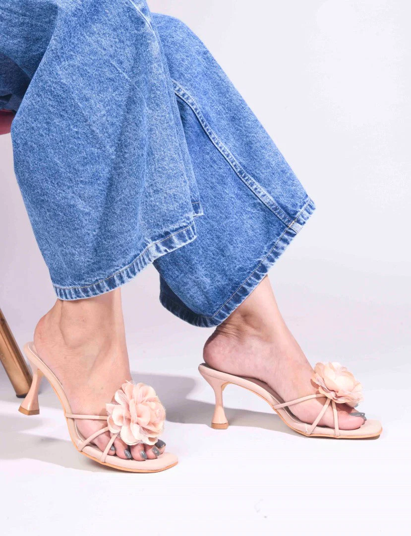 Jm Looks Floral Embellished Stiletto Mules for Women & Girls - Image 16