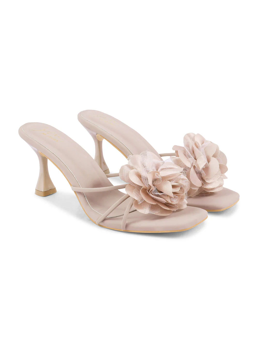 Jm Looks Floral Embellished Stiletto Mules for Women & Girls - Image 17