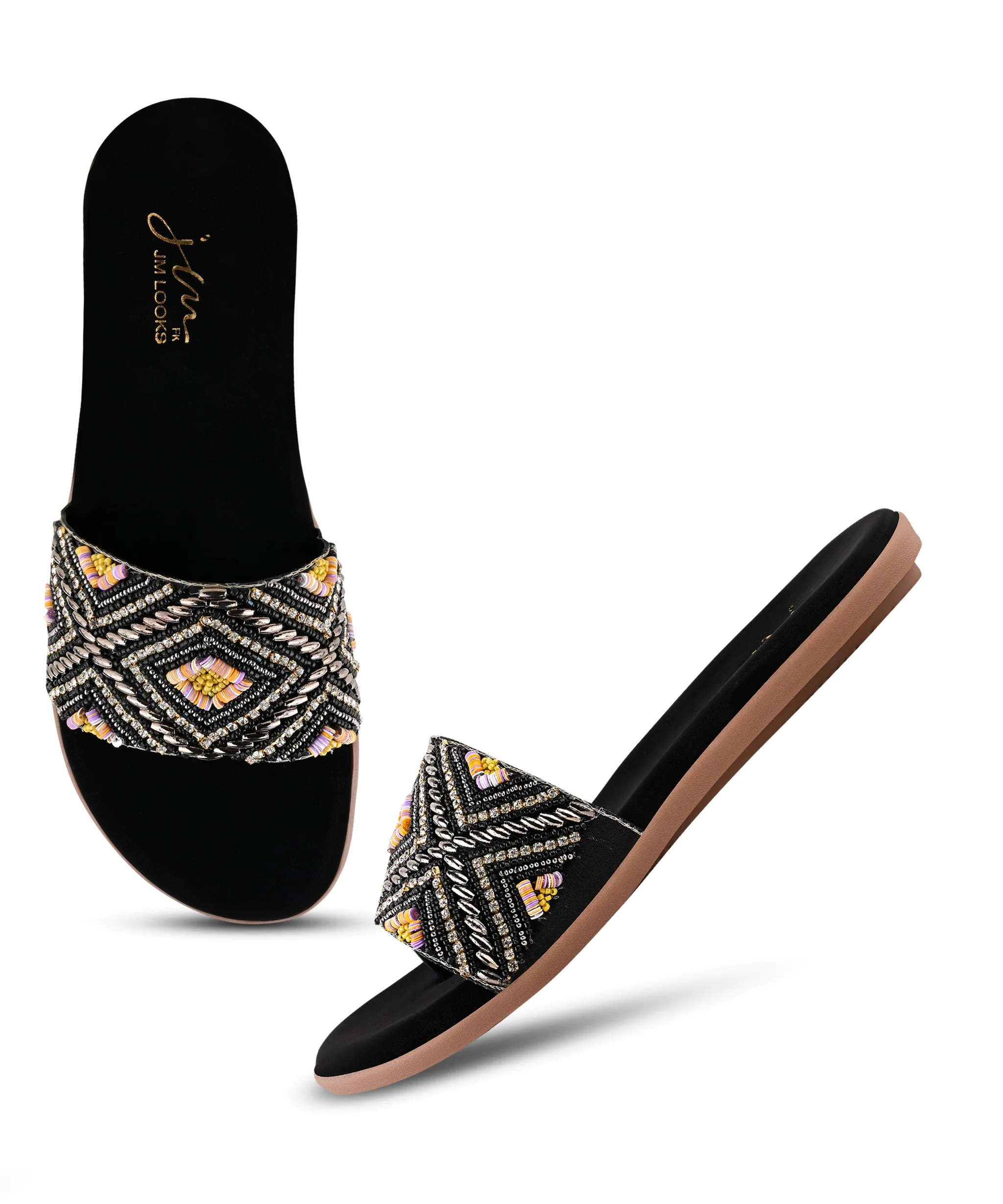 Gilded Grace Beaded Flats - Image 11