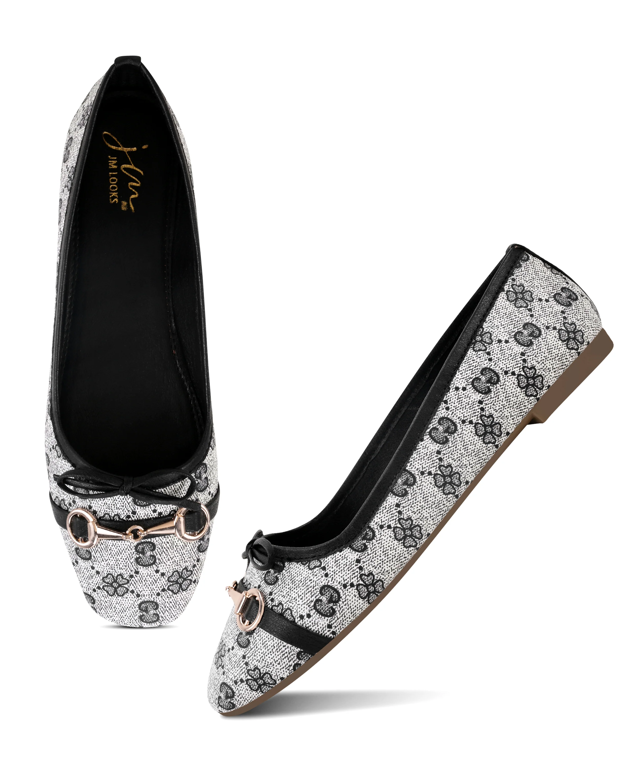 Graceful Patterned Ballet Shoes - Image 11