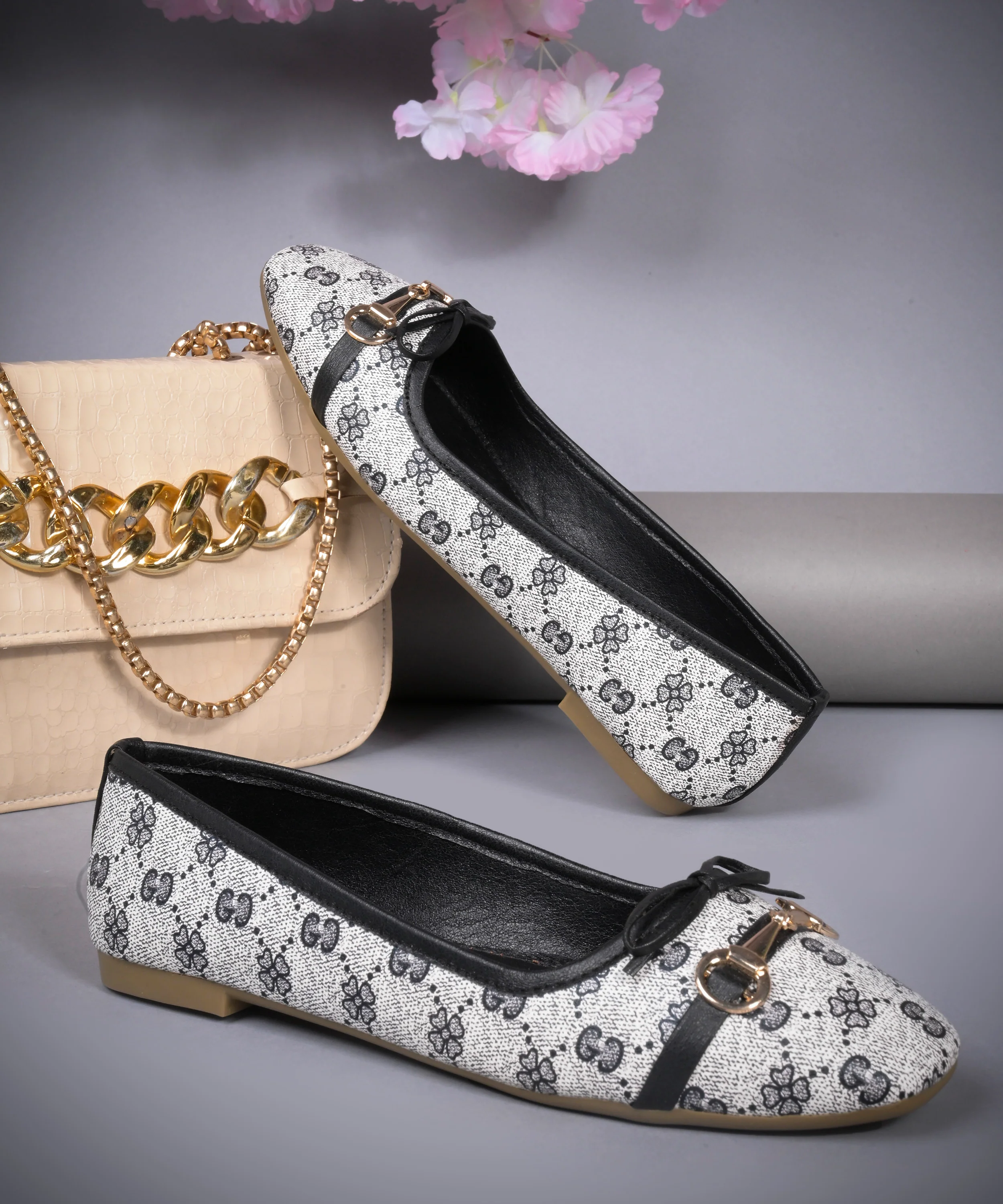 Graceful Patterned Ballet Shoes - Image 7