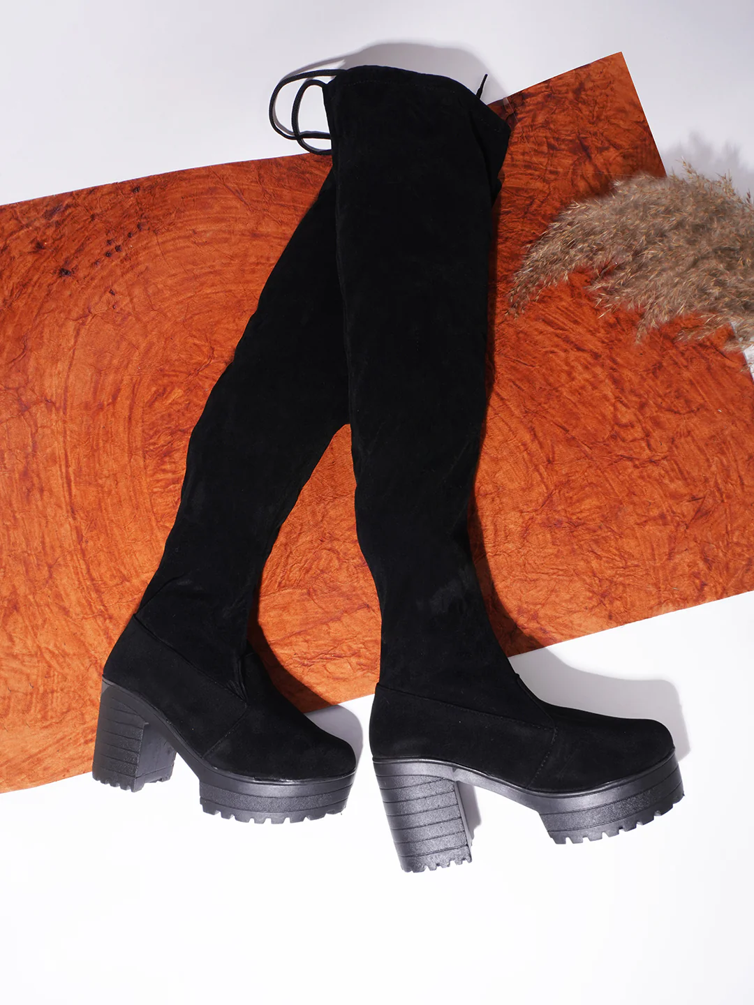 High-Top Above Knee Length High Heeled Boots