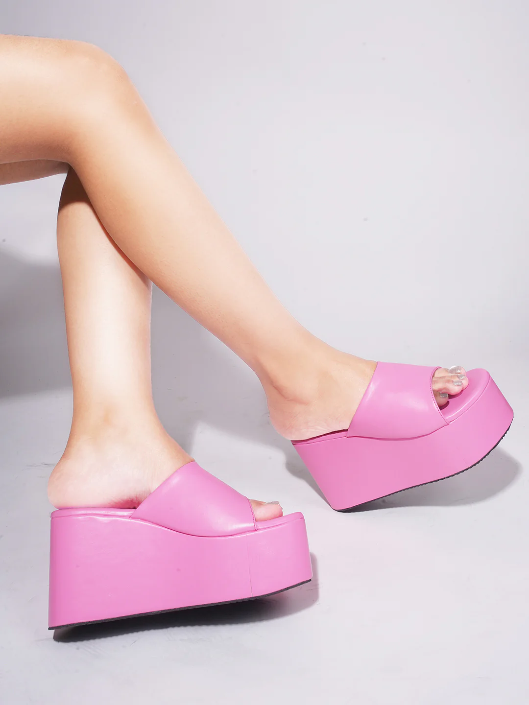 Wedge Platform Heels for Women with Open Toe Slip-On Comfort - Image 14