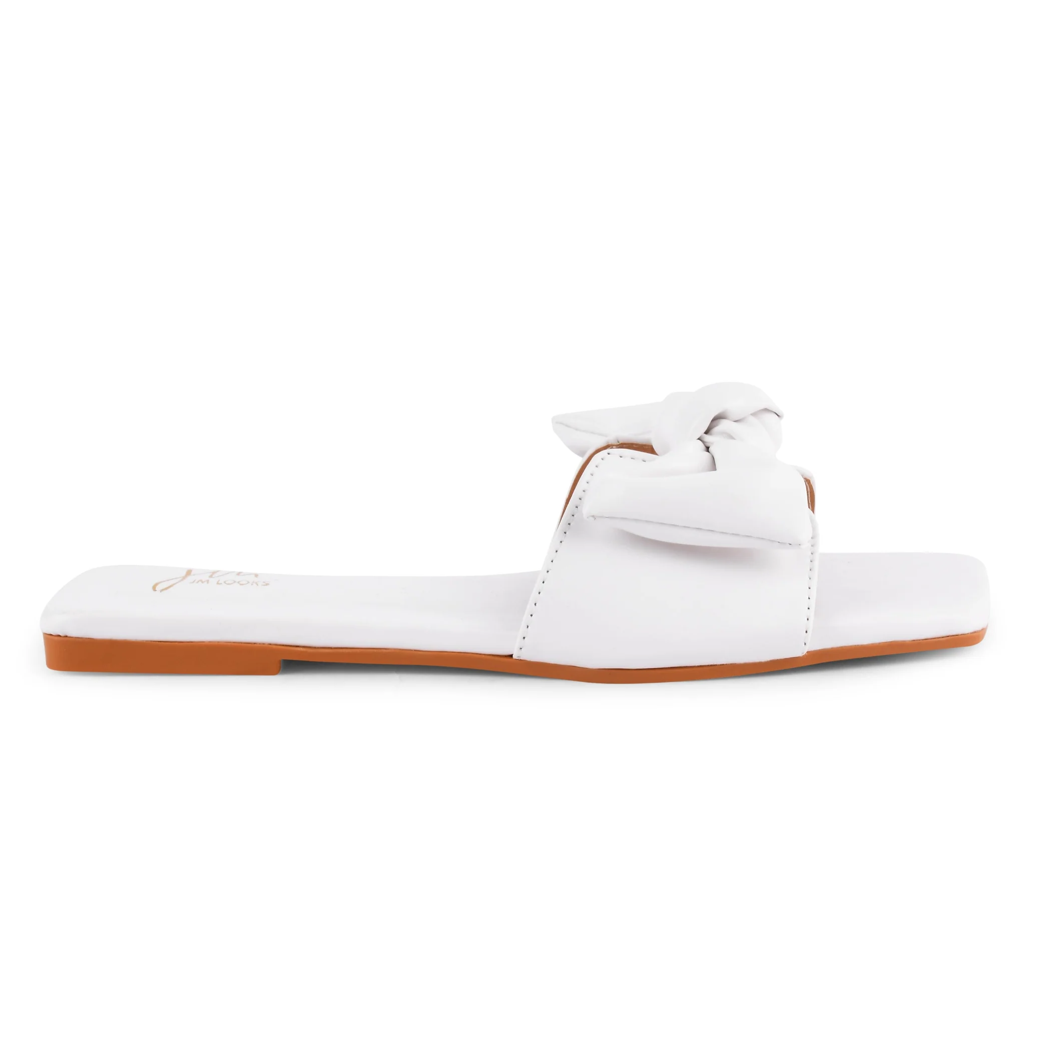 Knotted Bow Flat Slide Sandals for Women Casual Wear | JM Looks - Image 11