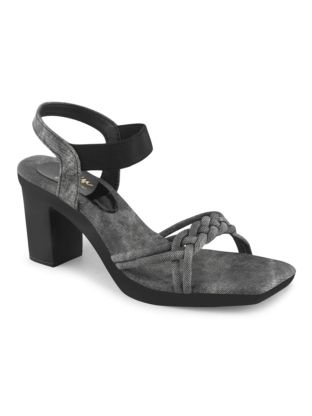 Jm Looks knotted and braided Strap Block Heel Sandals - Image 6