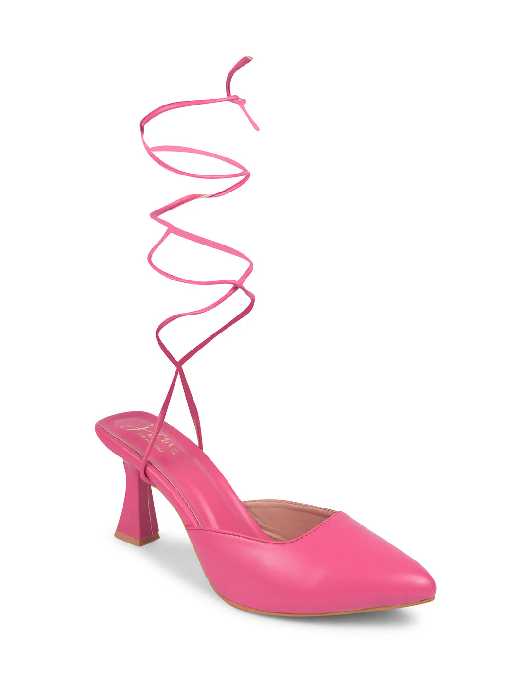 Lace Up Pointed Toe Kitten Heels for Women with Ankle Straps - Image 12