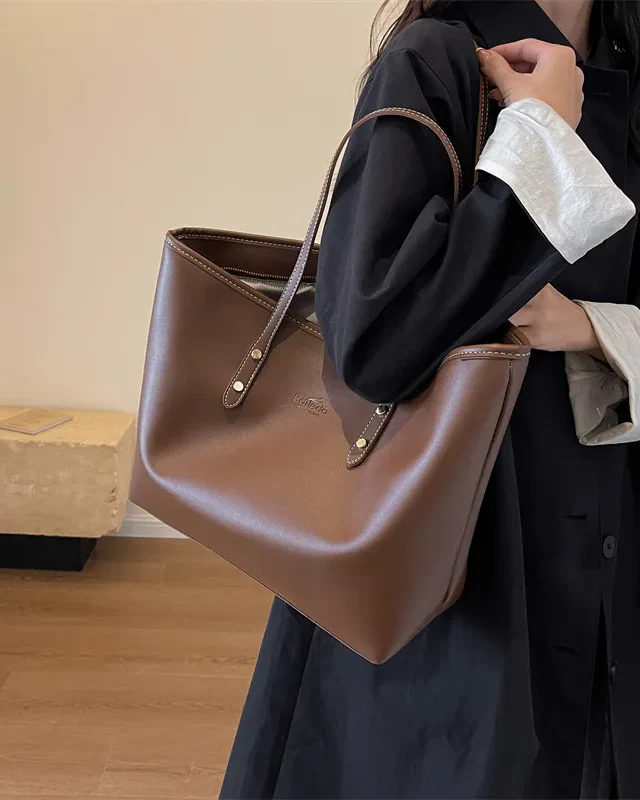 Large Shoulder Tote Bag - Image 8