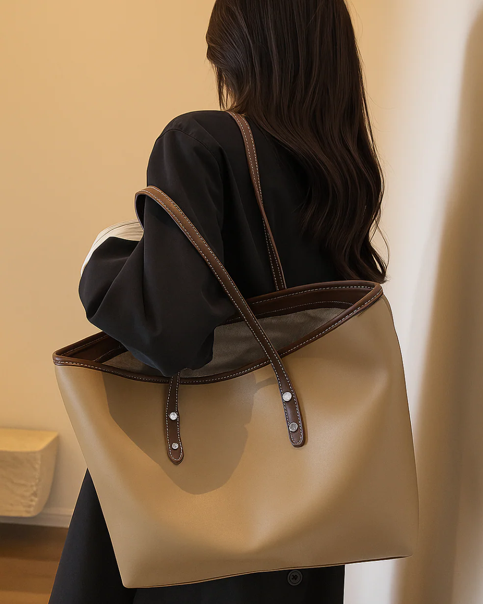 Large Shoulder Tote Bag - Image 11