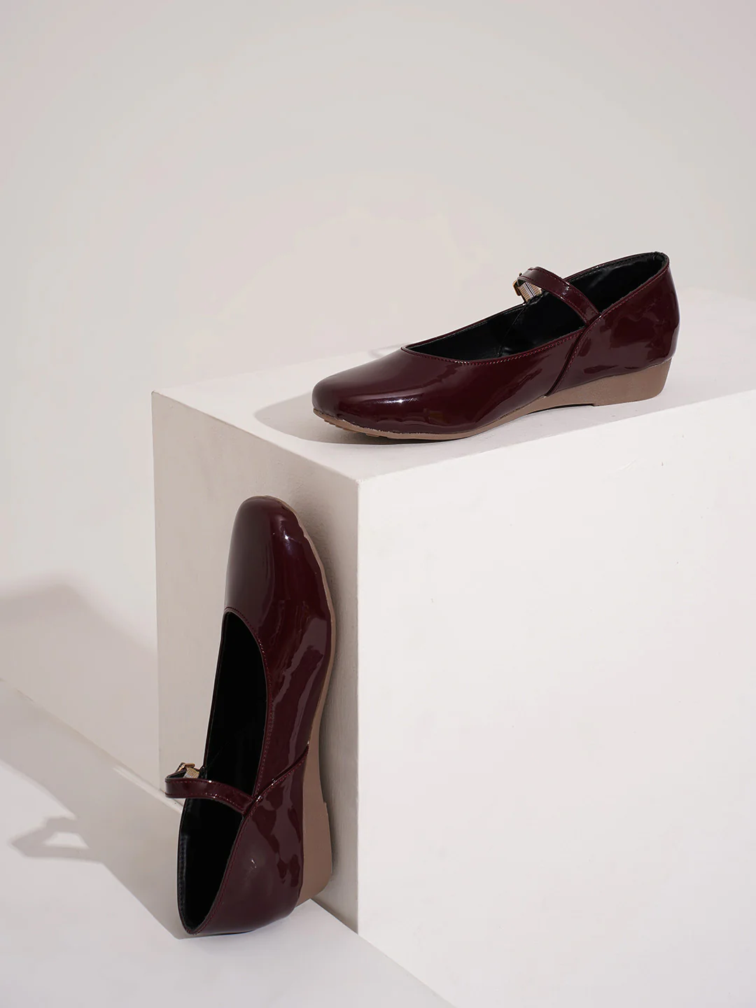JM Looks Mary Jane Flat with Adjustable Buckle Strap - Image 7