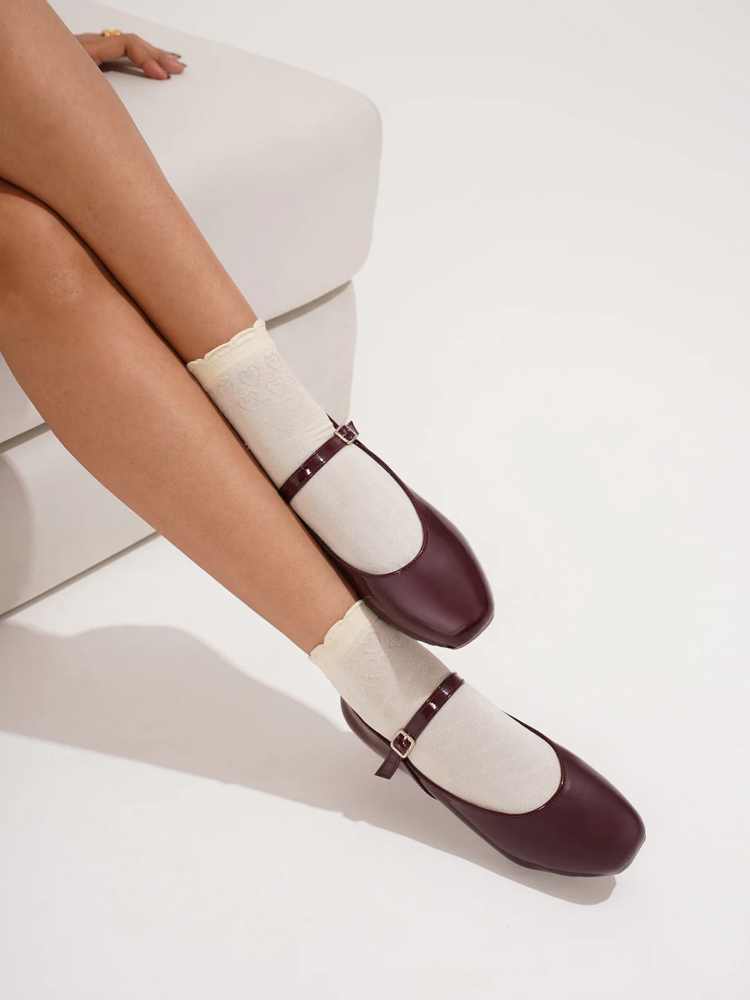 JM Looks Mary Jane Flat with Adjustable Buckle Strap - Image 8