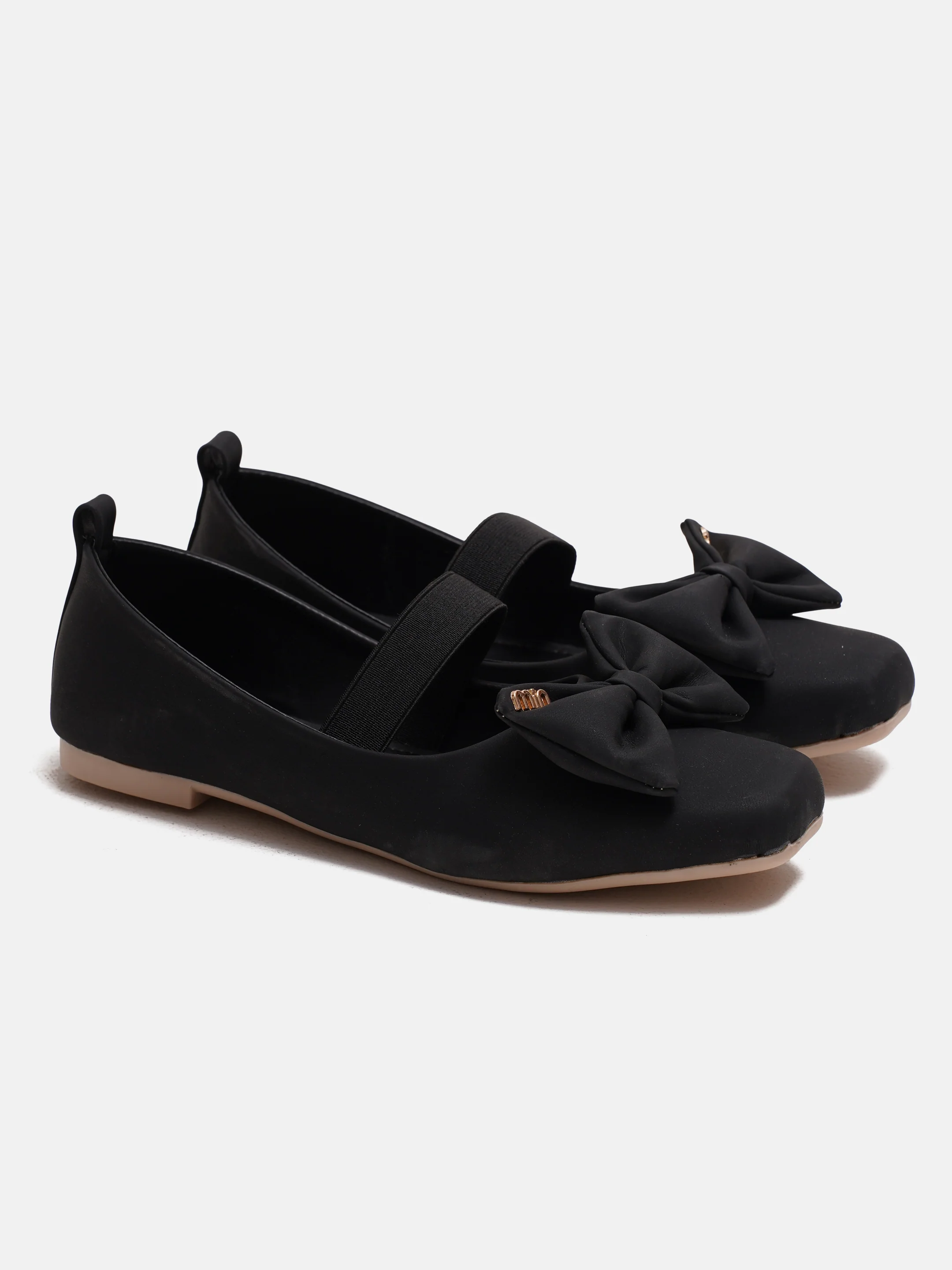 JM Looks Mary Jane Flat with Bow and Elastic Strap - Image 6