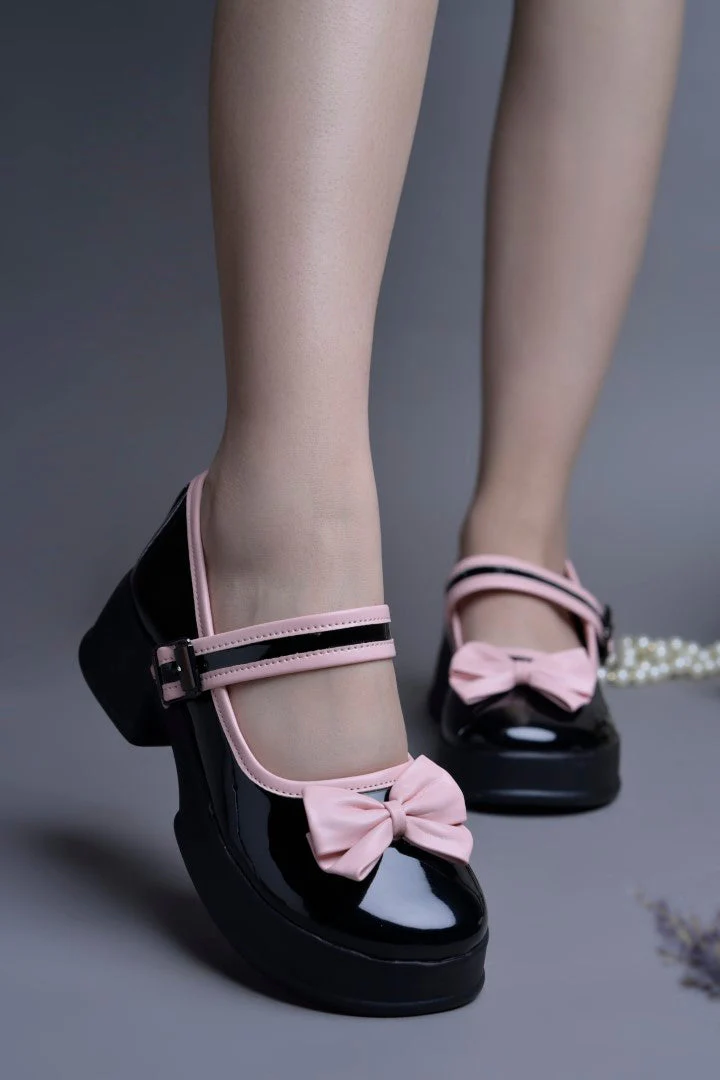 JM Looks Mary Jane Platform Block Heels - Image 3