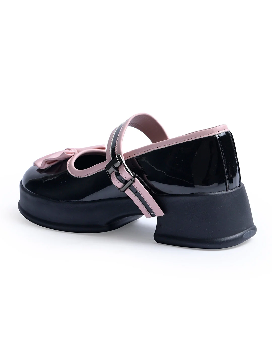 JM Looks Mary Jane Platform Block Heels - Image 6