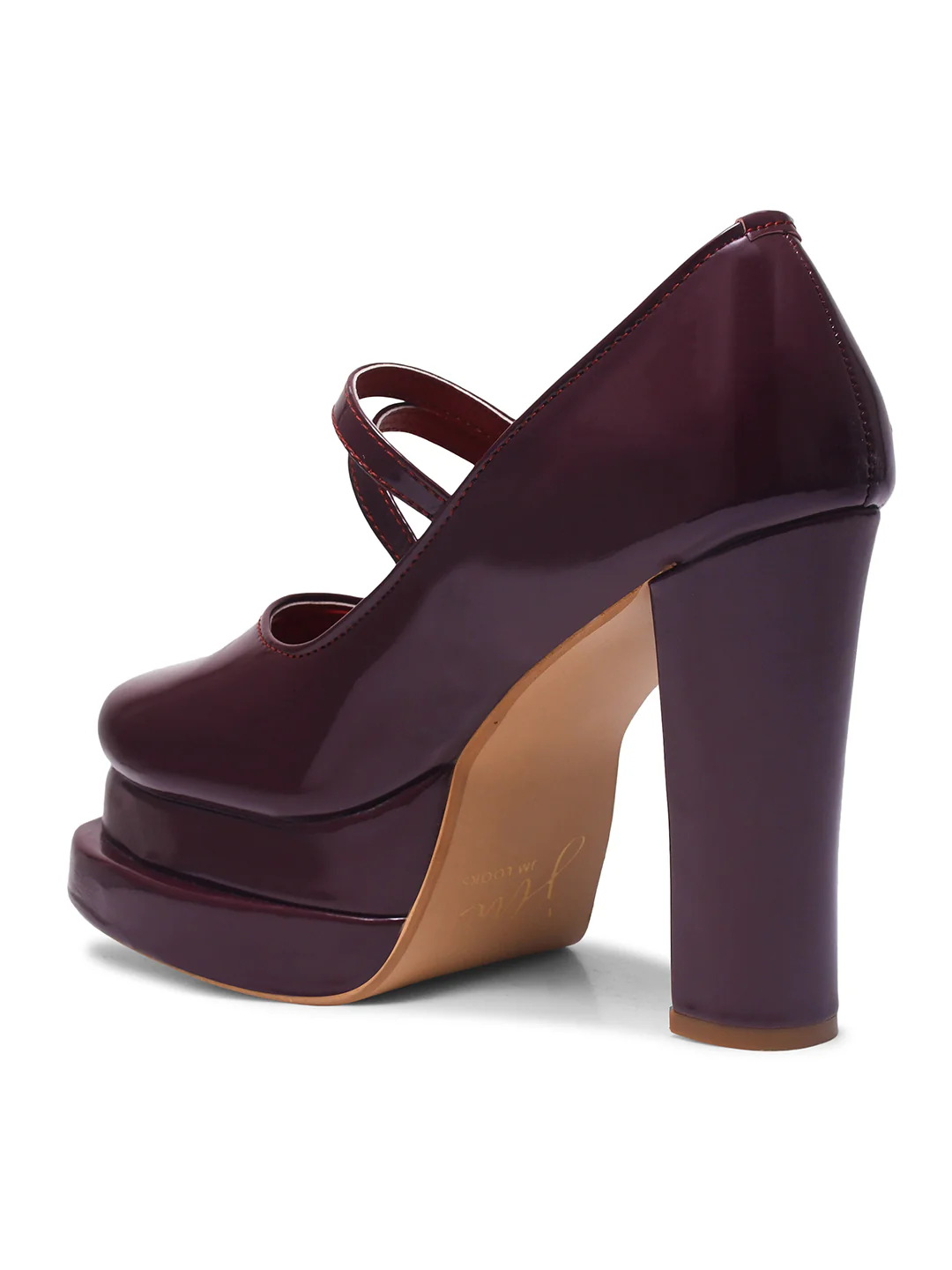 JM Looks Mary Jane Chunky Platform High Heels Closed Toe - Image 12