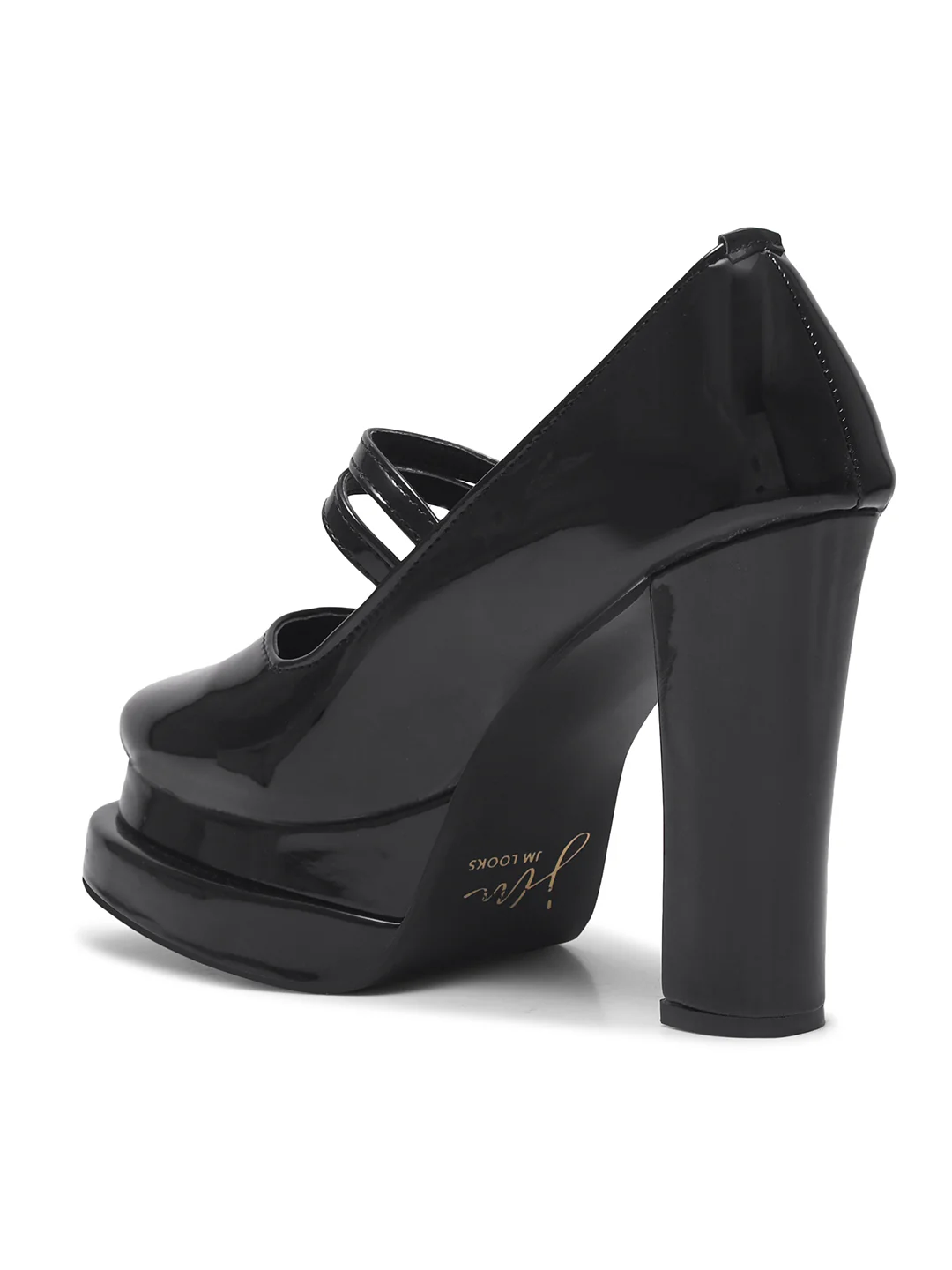 JM Looks Mary Jane Chunky Platform High Heels Closed Toe - Image 6