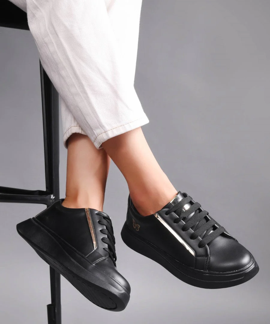 Metallic Sneakers for Women | Lace-Up Chunky Sole - JM Looks - Image 13