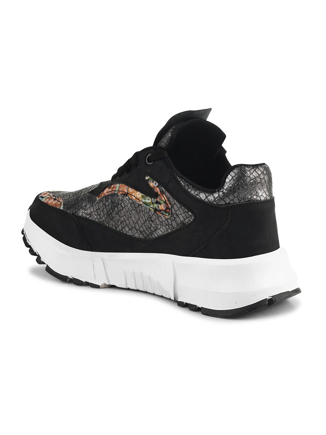 Metallic Mesh Chunky Sneakers For Women - Image 6