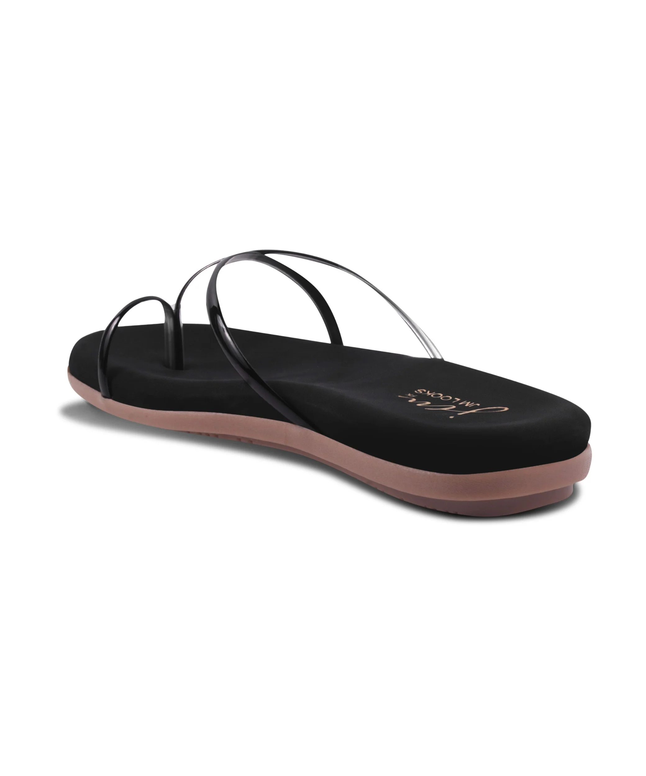 JM Looks Metallic Strap Flats Toe Ring Sandals - Image 12