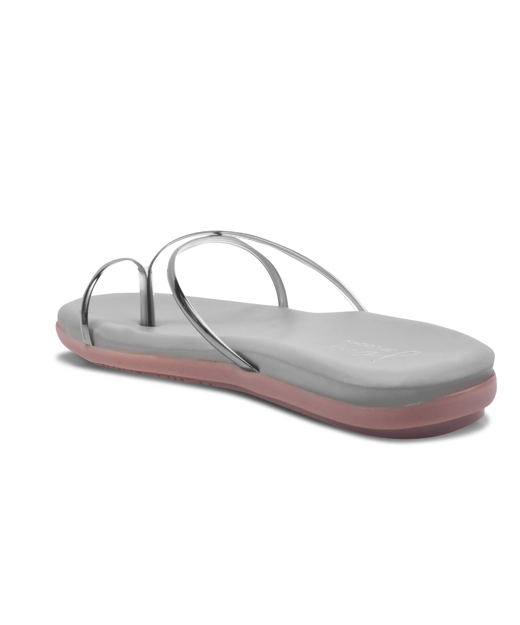 JM Looks Metallic Strap Flats Toe Ring Sandals - Image 18