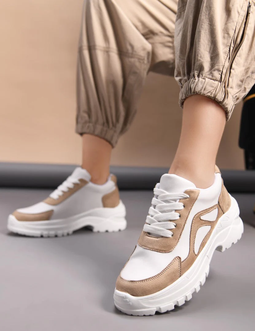 Chunky Platform Sneakers for Women & Girls, Lace-Up Casual Shoes - Image 15