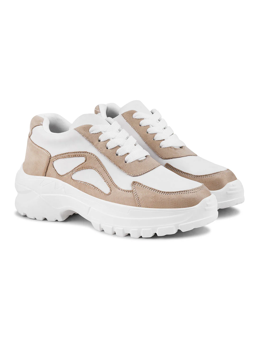 Chunky Platform Sneakers for Women & Girls, Lace-Up Casual Shoes - Image 17