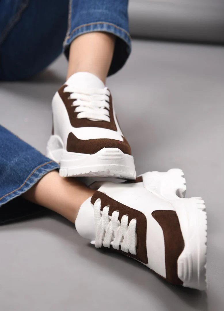 Chunky Platform Sneakers for Women & Girls, Lace-Up Casual Shoes - Image 5