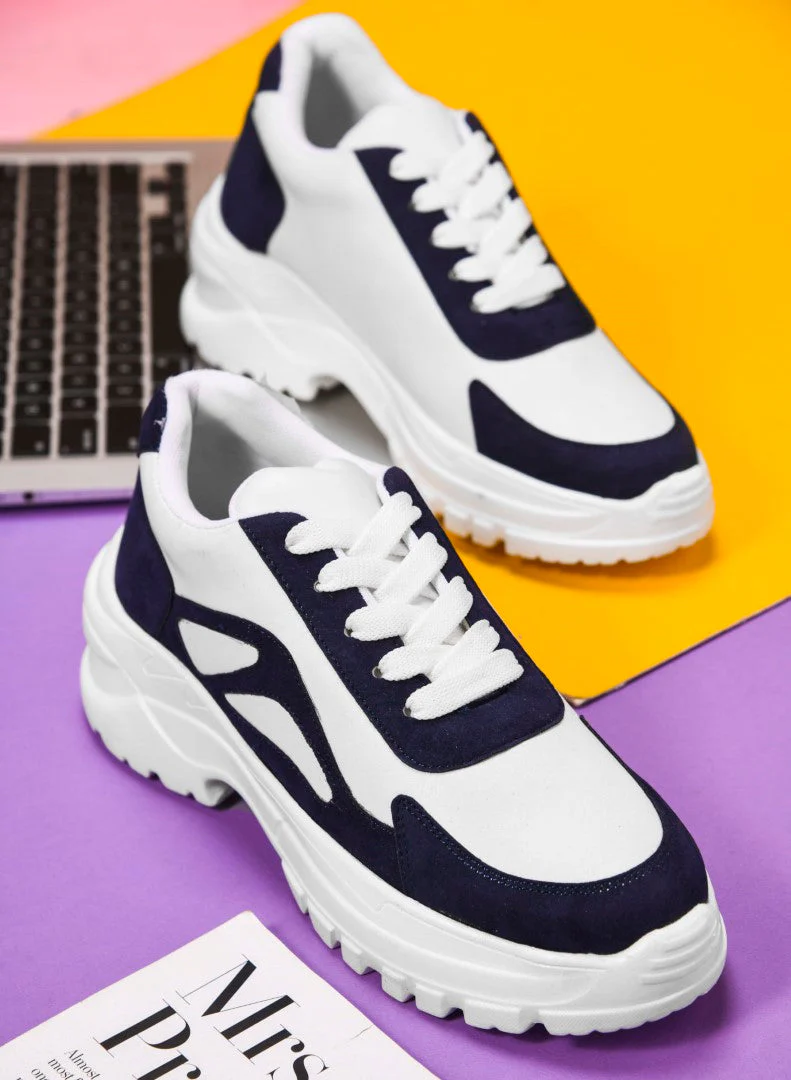 Jm Looks Sporty Contrast Panel Sneakers - Image 7