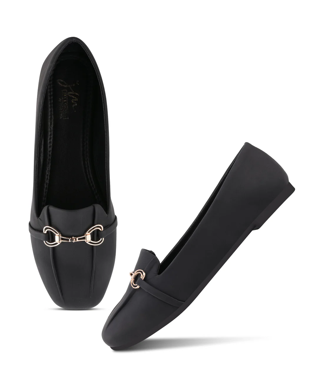 Minimalist Loafers with Metal Detail - Image 5
