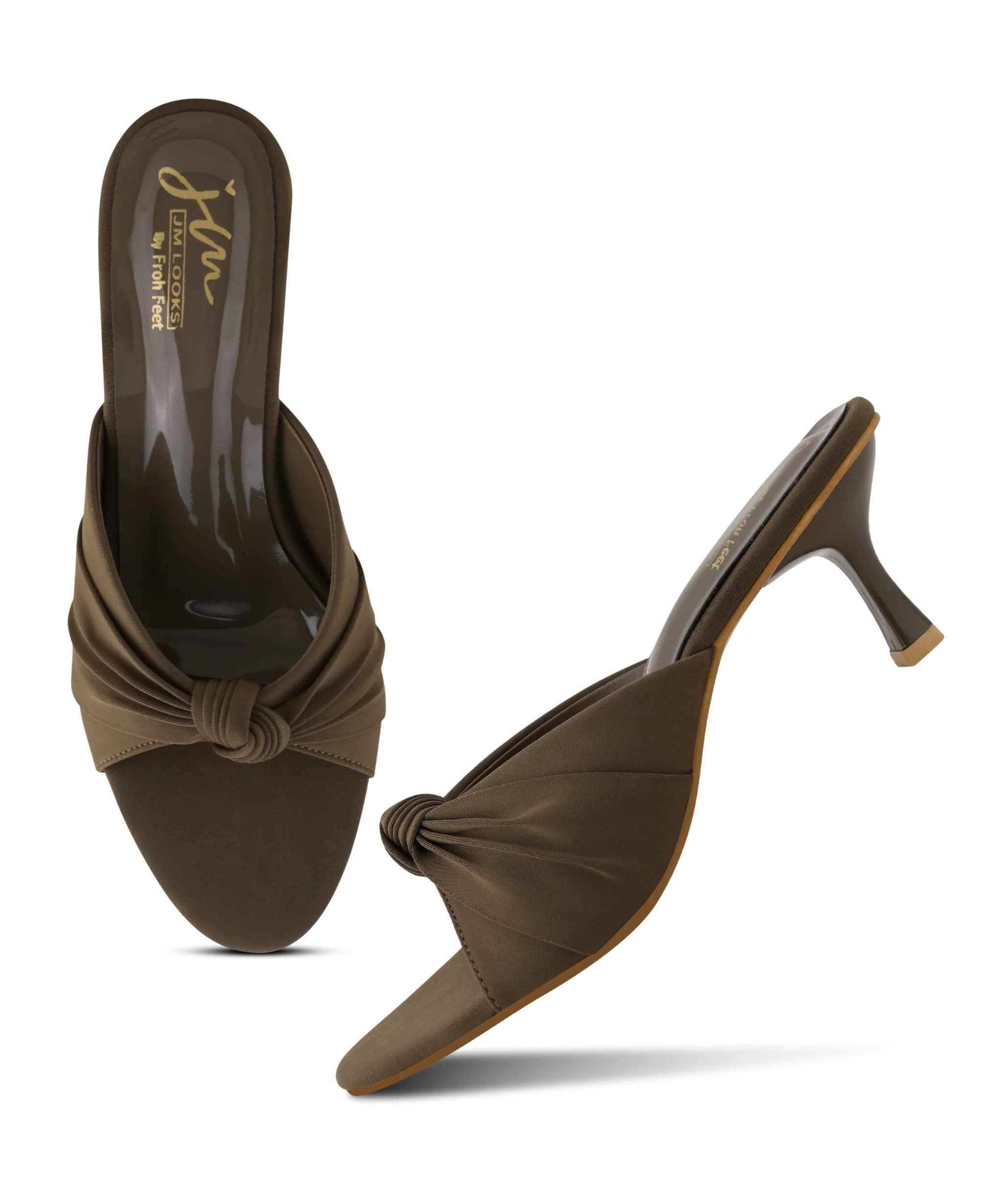 Modern Chic Knot Strap Mule Heels - Image 11