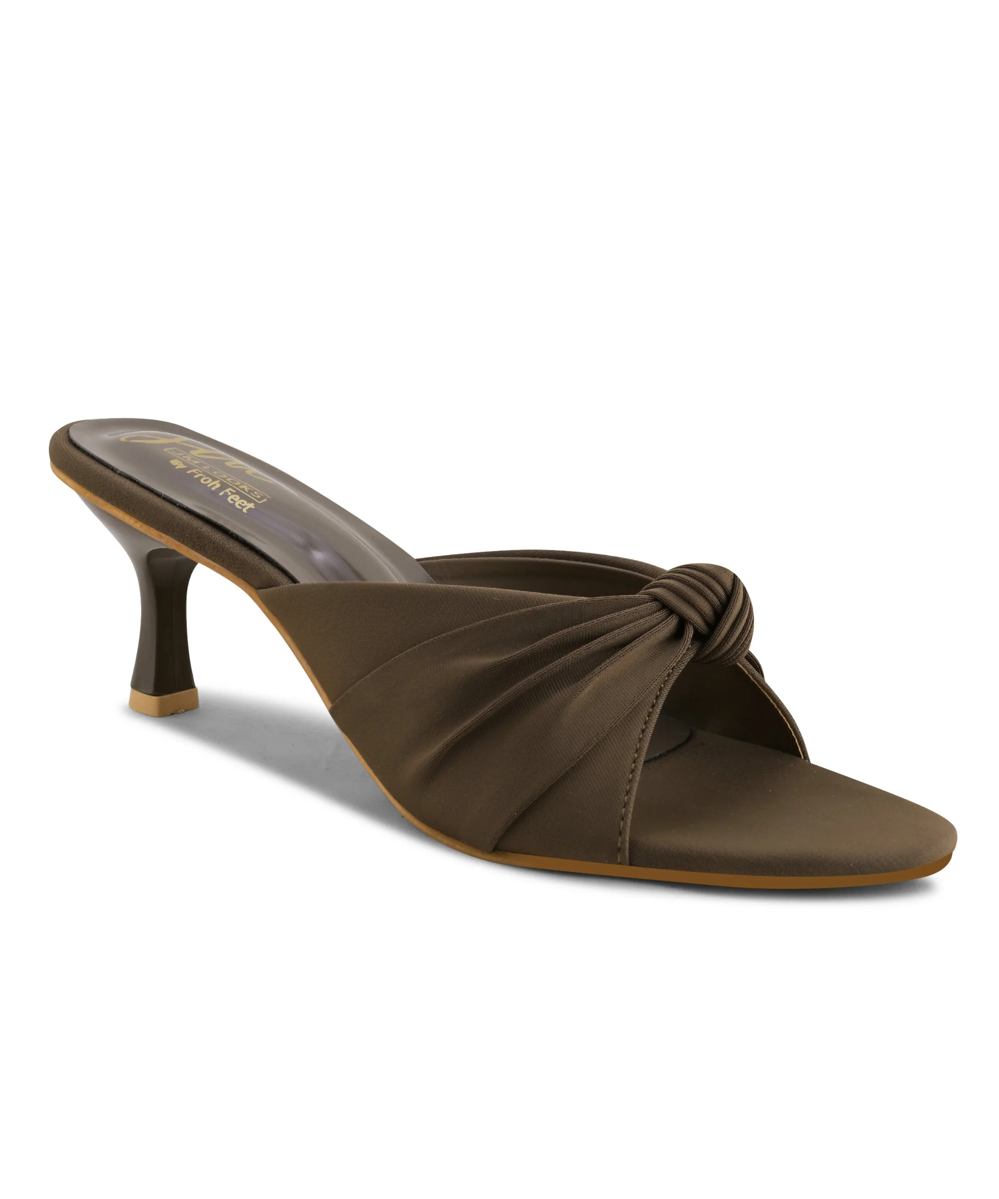 Modern Chic Knot Strap Mule Heels - Image 12
