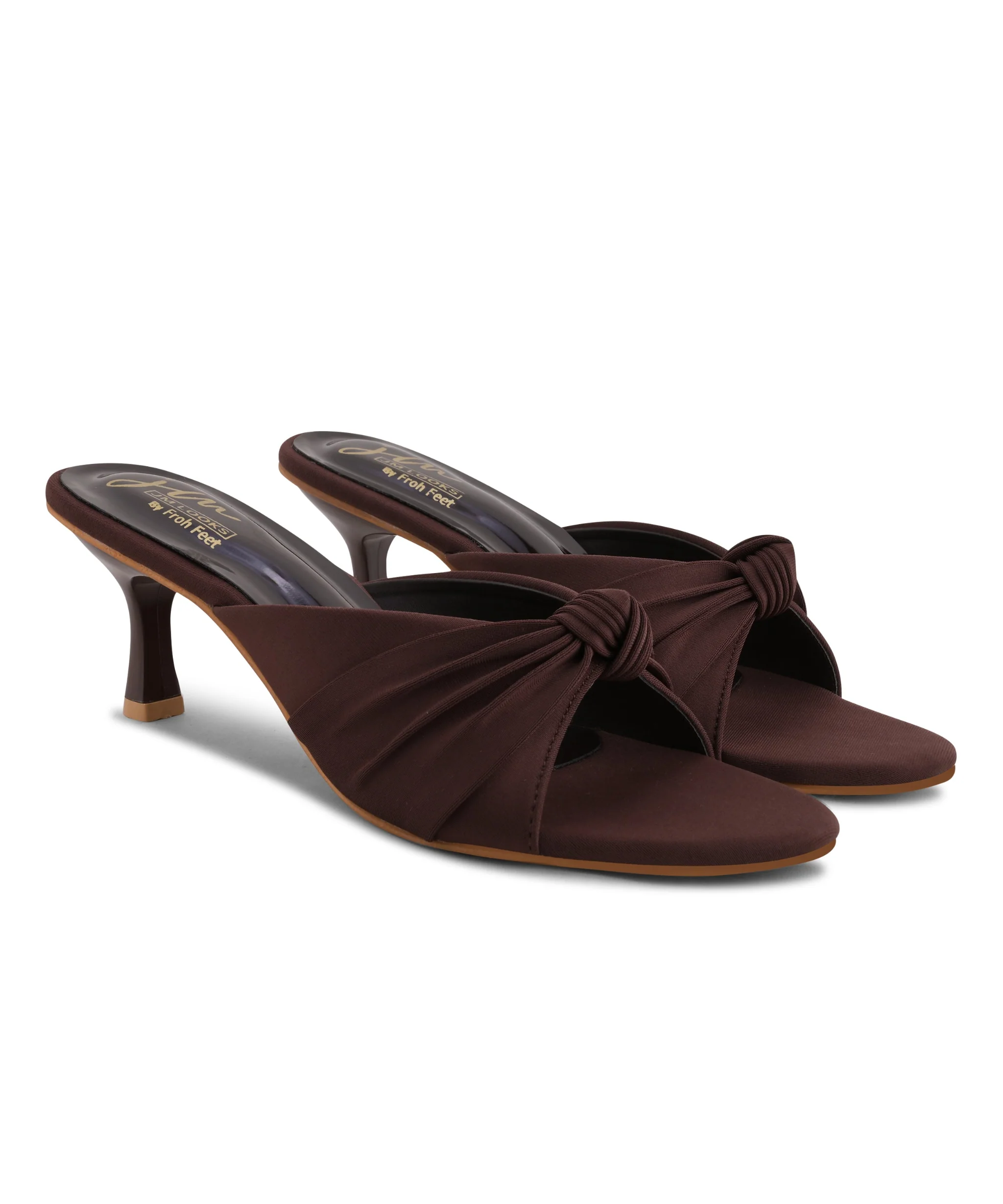 Modern Chic Knot Strap Mule Heels - Image 18