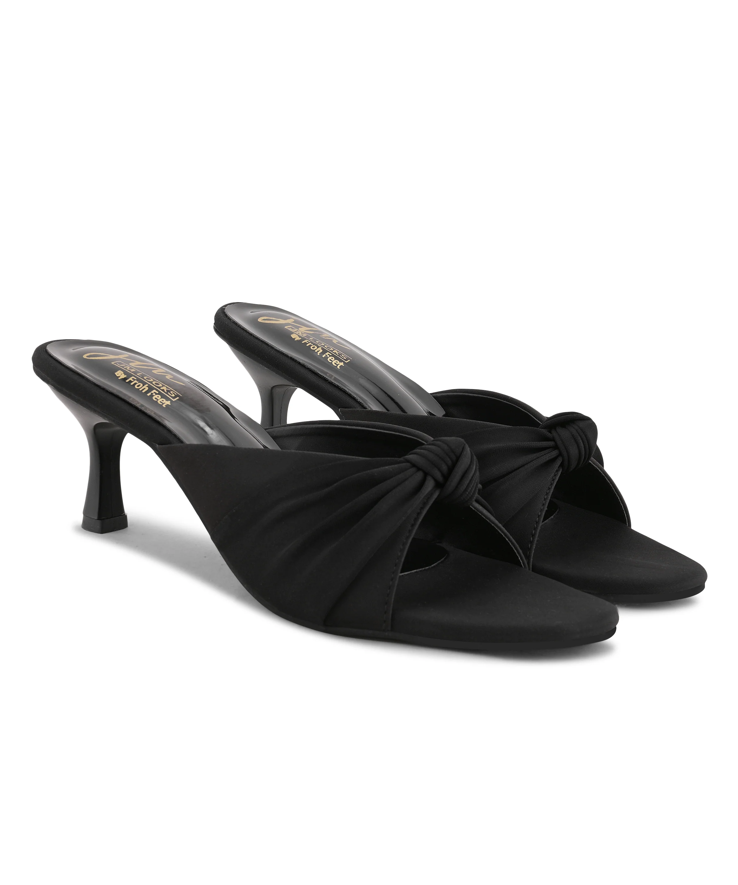 Modern Chic Knot Strap Mule Heels - Image 6