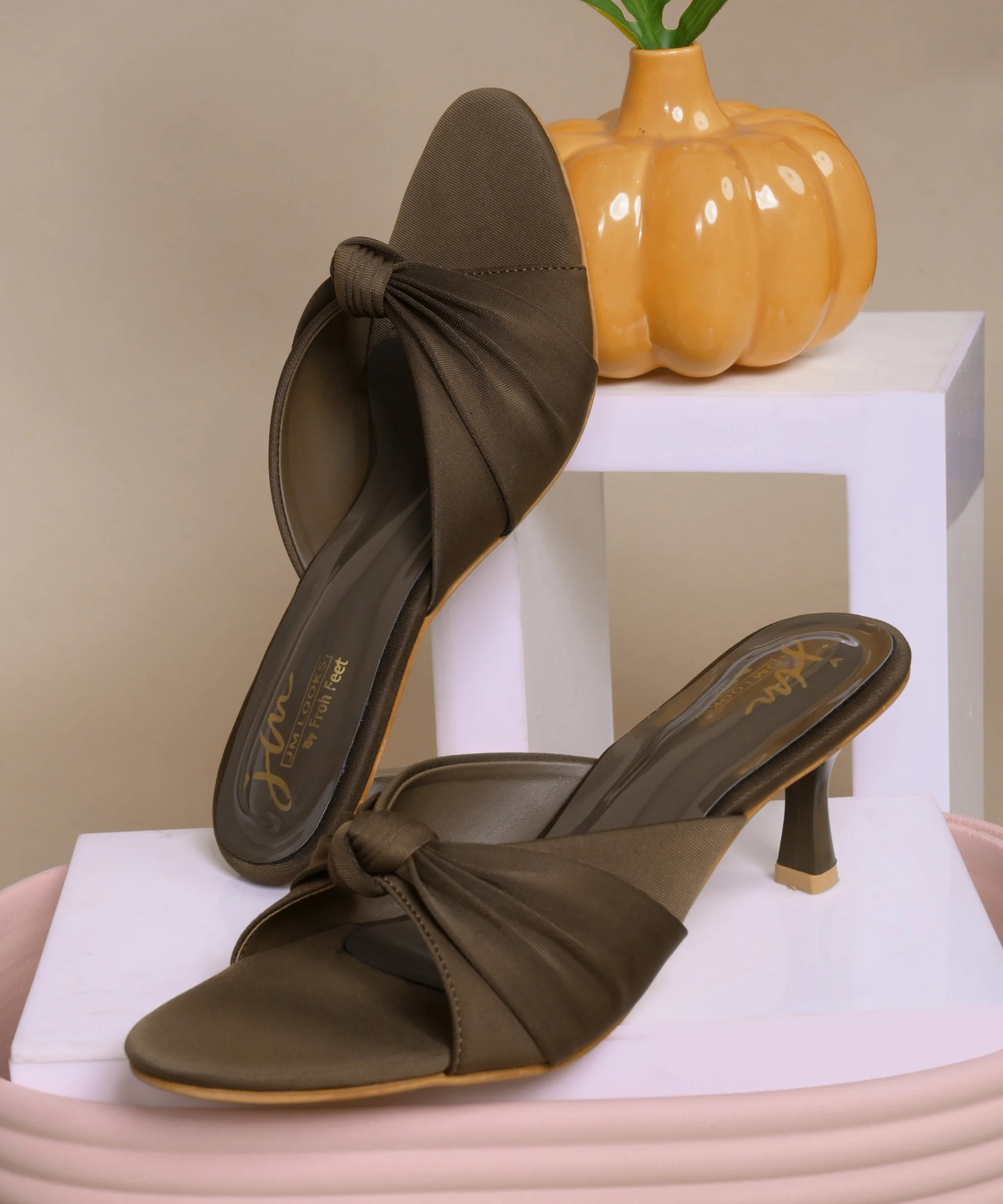 Modern Chic Knot Strap Mule Heels - Image 7