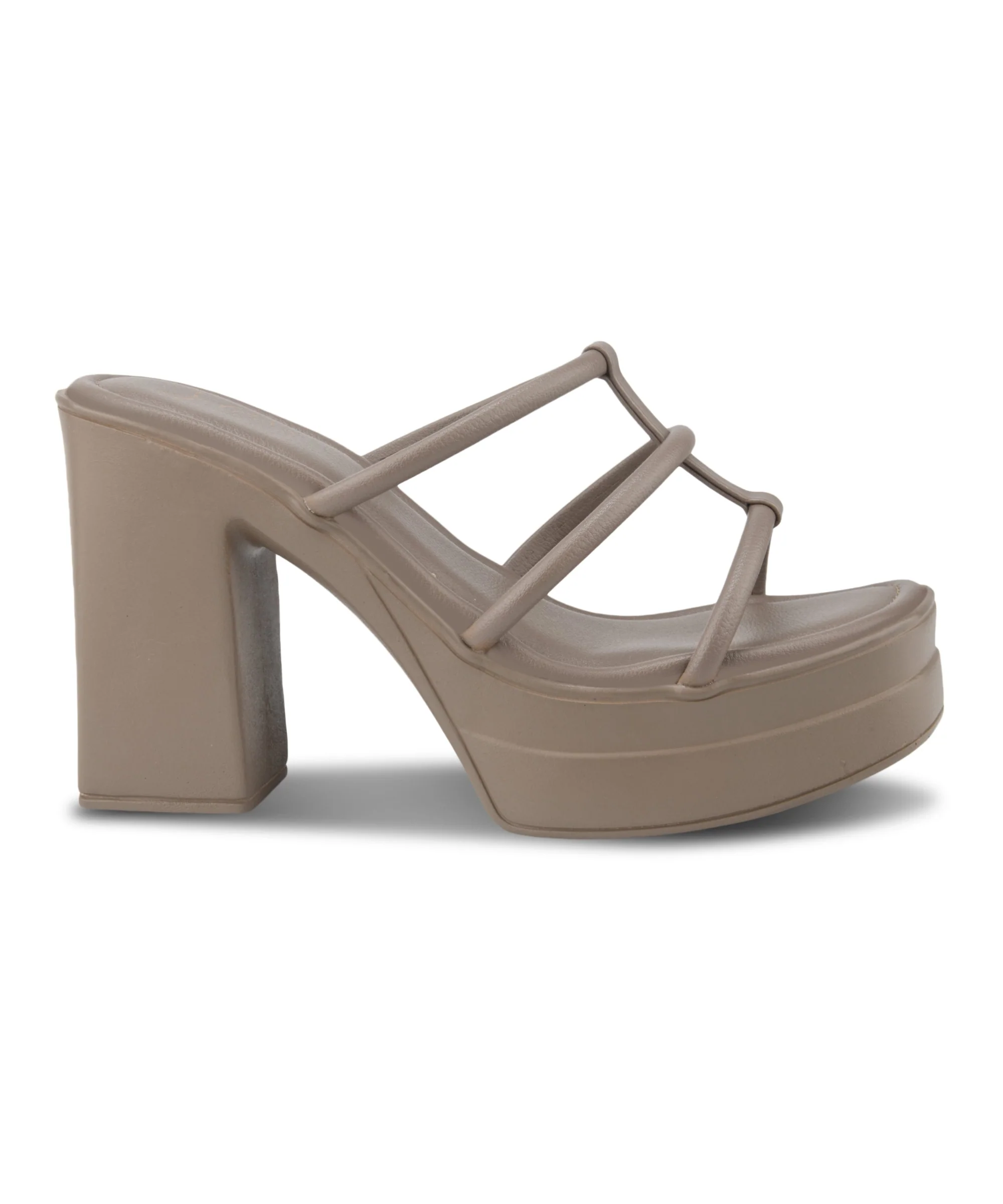Strappy Platform Heels for Women: Caged Block Heel Sandals - Image 18