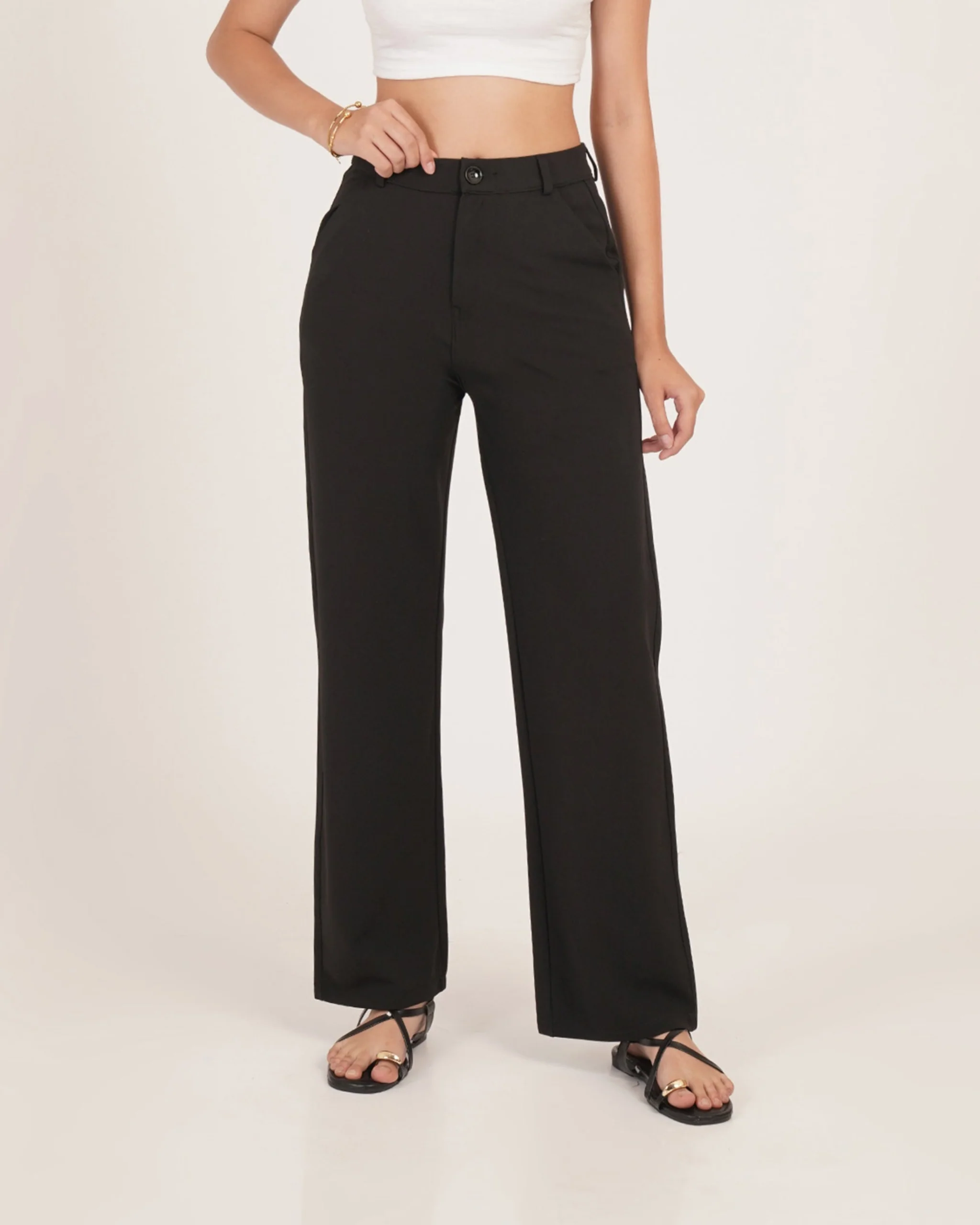 Modern Relaxed Fit Wide Leg Pants - Image 11