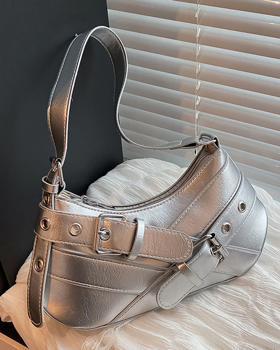 Moto-Chic Shoulder Bag - Image 10