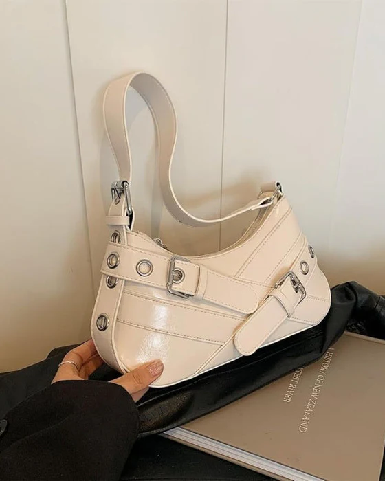 Moto-Chic Shoulder Bag