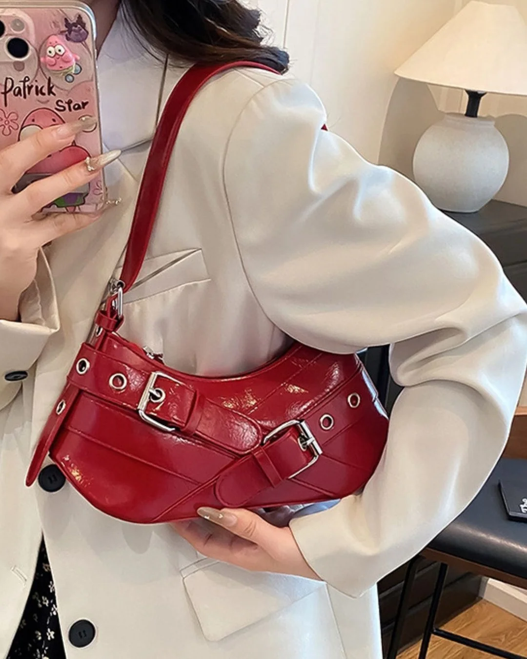 Moto-Chic Shoulder Bag - Image 3