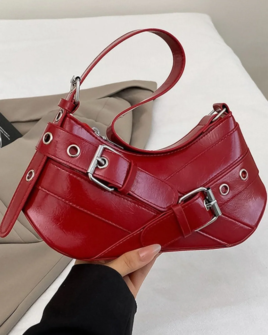 Moto-Chic Shoulder Bag - Image 5