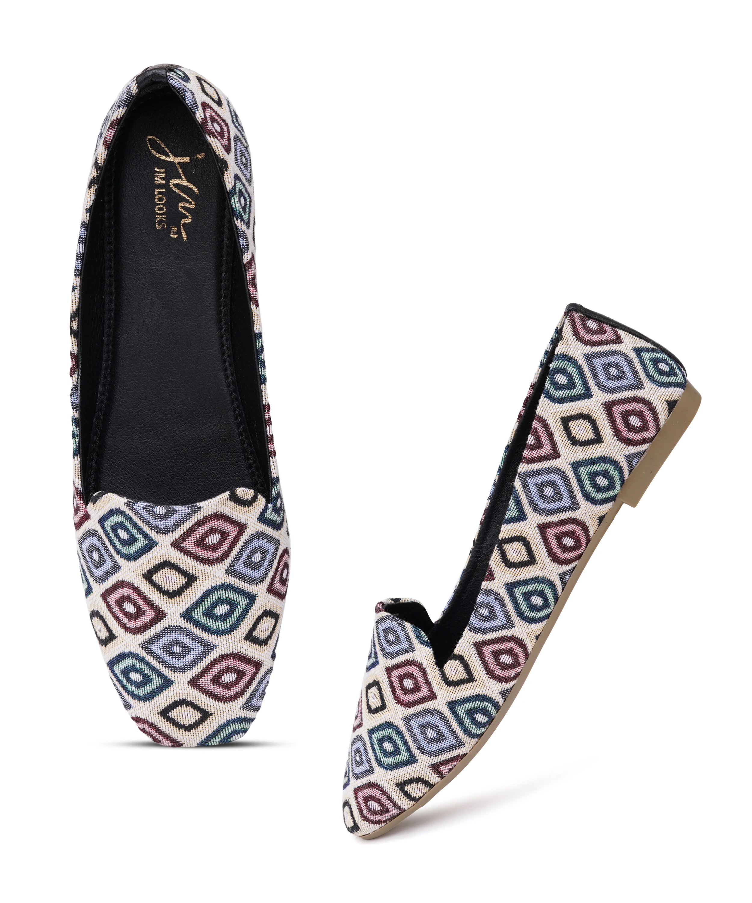 Multi-Color Geometric Printed Flat - Image 17