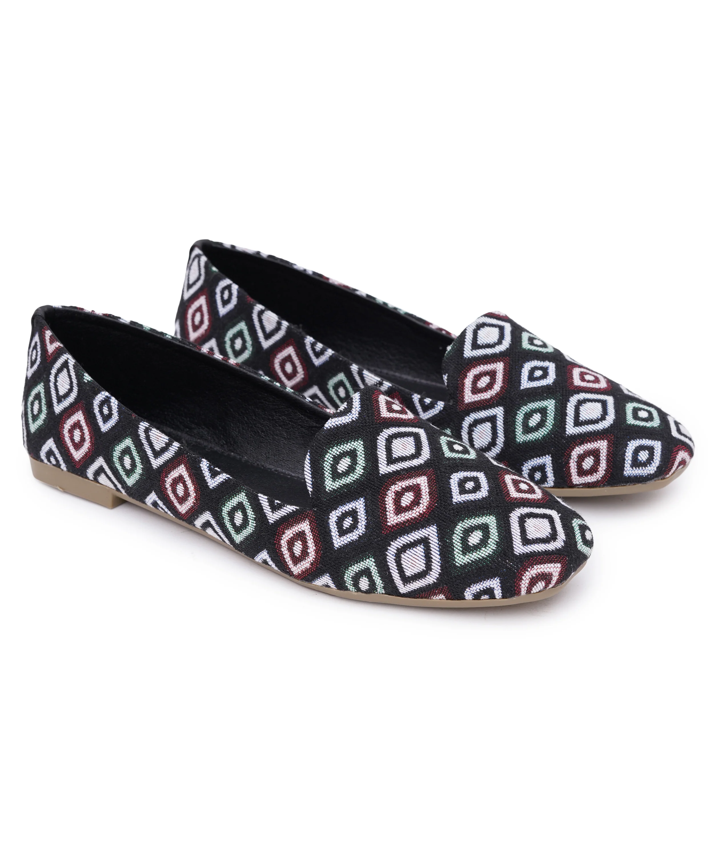 Multi-Color Geometric Printed Flat - Image 6